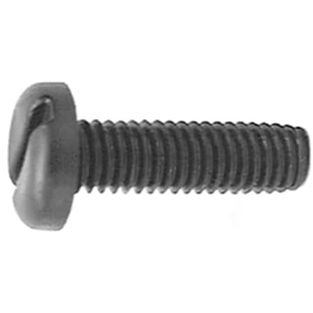 Auveco BLACK NYLON LICENSE PLATE SCREW M6-1.0 X 20MM, 100PK 17091